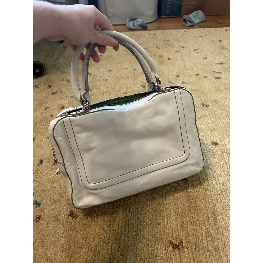 Kate Spade New York Mott Street Fisher Bag Cream Satchel Purse Chic Career